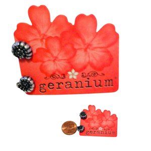 Post Stud Earrings by geranium Silver Black